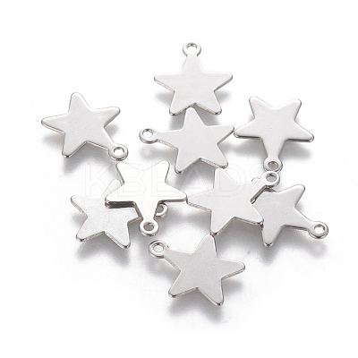 Tarnish Resistant 201 Stainless Steel Charms STAS-L233-031B-P-1