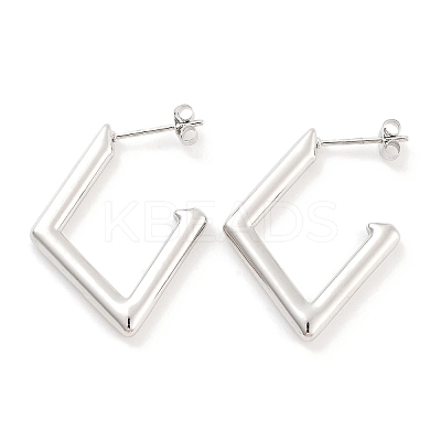 Non-Tarnish 304 Stainless Steel Stud Earrings for Women EJEW-K283-11P-1