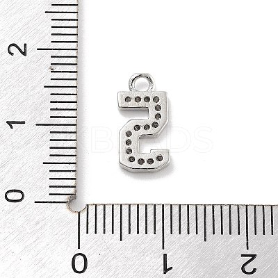 Brass Micro Pave Clear Cubic Zirconia Pendants LS-ZIRC-I067-02F-1