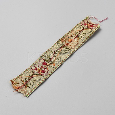 11 Yards Ethnic Style Polyester Embroidery Flower Ribbons DIY-WH0580-87A-1