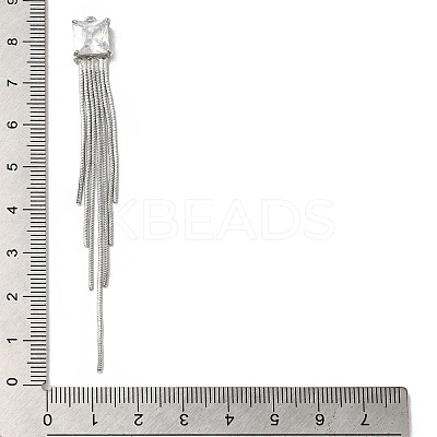 Brass Snake Chain Tassel Big Pendants KK-B079-01P-1