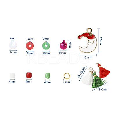 DIY Christmas Themed Jewelry Making Kits DIY-YW0002-78-1