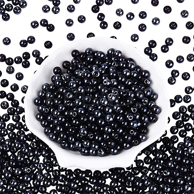 500Pcs Transparent Glass Seed Beads SEED-PA0001-08D-1