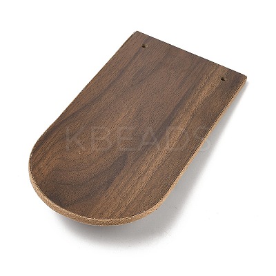 Desktop Wooden Bracelet Display Stands with Velvet Mat and Iron Support ODIS-C013-03C-1