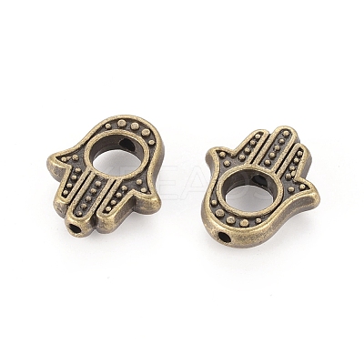 Tibetan Style Alloy Bead Frames TIBEB-LF0265YKG-AB-FF-1