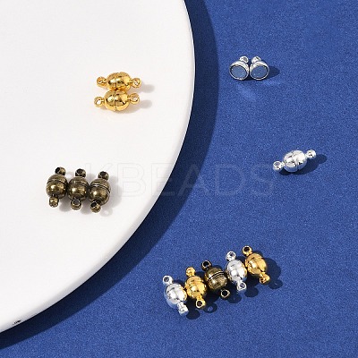 12 Sets 3 Colors Brass Magnetic Clasps KK-FS0001-55B-1
