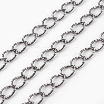 Brass Twisted Chains CHC-Q001-3x2mm-B-1