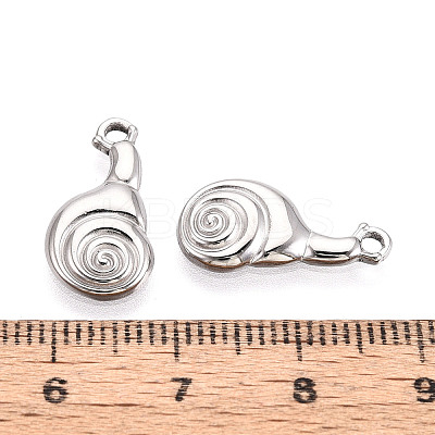 304 Stainless Steel Snail Pendants STAS-T069-03P-1