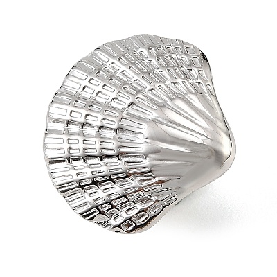 304 Stainless Steel Cuff Open Rings for Women SA-CBAF040-10P-1