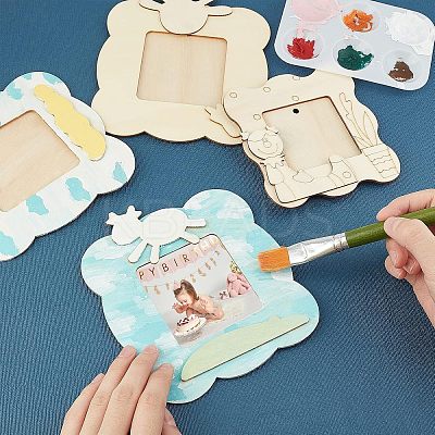 Unfinished Natural Wood Photo Frames WOOD-NB0001-53-1