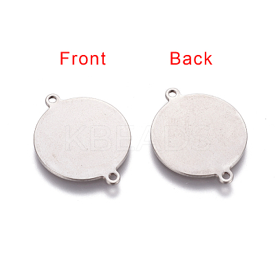 Tarnish Resistant 201 Stainless Steel Stamping Blank Tag Links connectors X-STAS-T008-180-1
