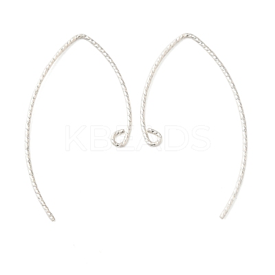 925 Sterling Silver Marquise Ear Wire EJEW-NH0003-01S-1