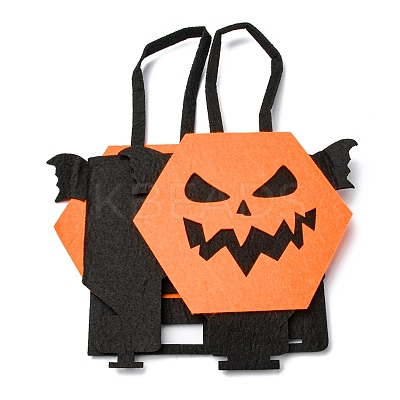 Devil Felt Halloween Candy Bags with Handles HAWE-K001-01B-1