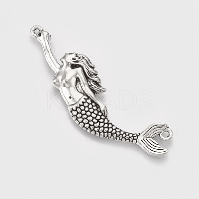 Tibetan Style Alloy Big Pendants X-TIBEP-T052-31AS-RS-1