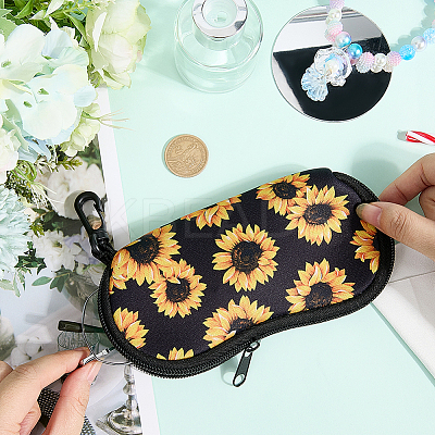 1Pc Rectangle Durable Neoprene Glasses Storage Zipper Bags ABAG-CN0001-23B-1