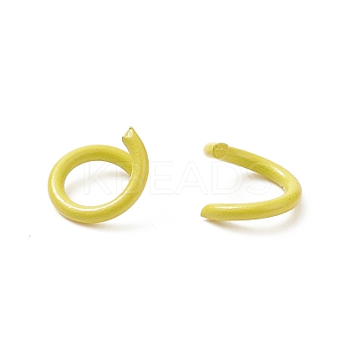 Spray Painted Iron Open Jump Rings IFIN-F149-F18-1