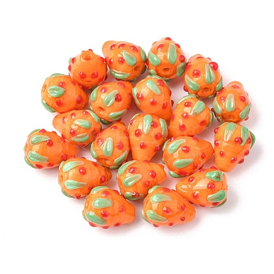 20Pcs Handmade Lampwork Bumpy Beads LAMP-YW0001-81D-1