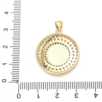 Brass Micro Pave Cubic Zirconia Pendants KK-H539-17A-03-1