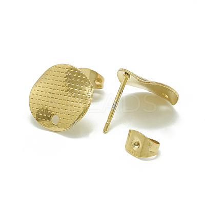 304 Stainless Steel Stud Earring Findings STAS-Q225-06G-1