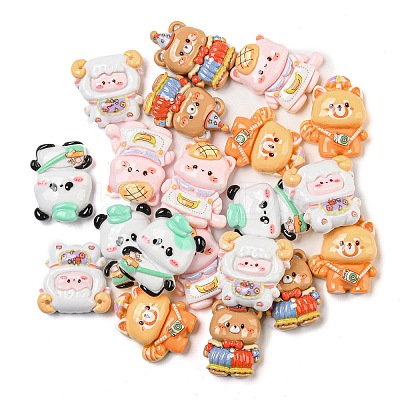 Opaque Resin Animal Decoden Cabochons CRES-R200-01-1