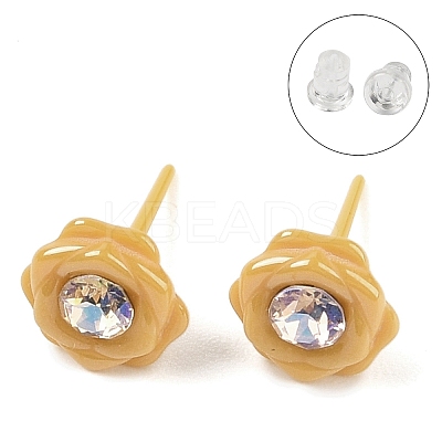 Hypoallergenic Bioceramics Zirconia Ceramic Stud Earrings EJEW-C111-10E-1