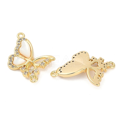 Brass Micro Pave Cubic Zirconia Pendants KK-U043-30G-01-1