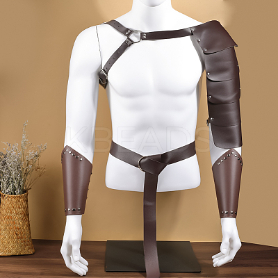 PU Leather with Iron Fencing Sheath AJEW-WH0348-136-1