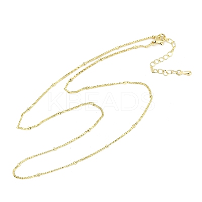 Rack Plating Brass Satellite Chain Necklaces for Women LS-NJEW-H049-01G-1
