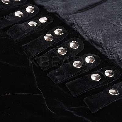 Foldable Velvet Jewelry Travel Roll Bag TP-L005-07-1