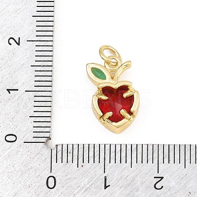 Brass Micro Pave Colorful Cubic Zirconia Pendants KK-E798-06B-G-1