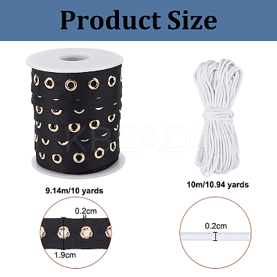 10 Yards Cotton Button Tapes DIY-OC0012-97-1