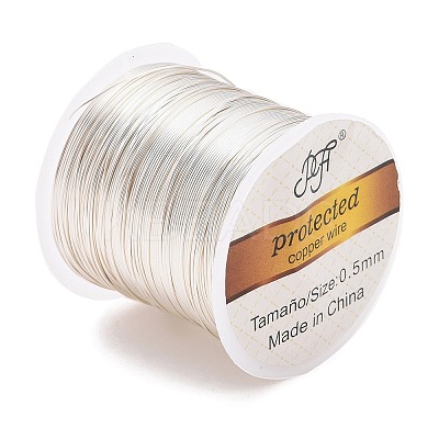Round Copper Wire Copper Beading Wire for Jewelry Making CWIR-F001-S-0.5mm-1