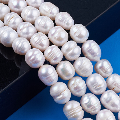Natural Cultured Freshwater Pearl Beads Strands X-PEAR-N012-09B-1