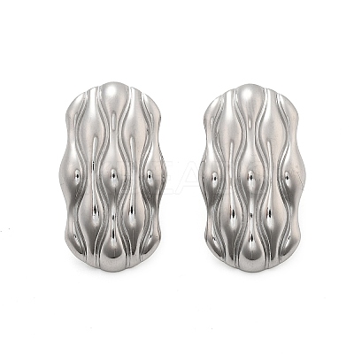 304 Stainless Steel Studs Earrings for Women EJEW-K306-27P-1