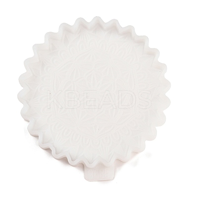 Mandala Flower Coaster DIY Silicone Mold DIY-K072-05A-1