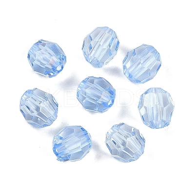 Transparent Acrylic Beads OACR-Q015-01F-1