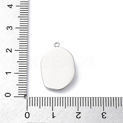 304 Stainless Steel Pendants STAS-S163-06A-P-1