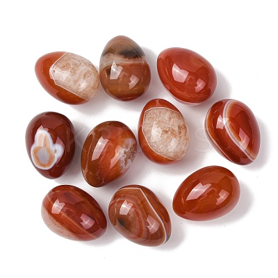 Natural Agate(Dyed & Heated) Egg Stone G-L654-H09-01-1