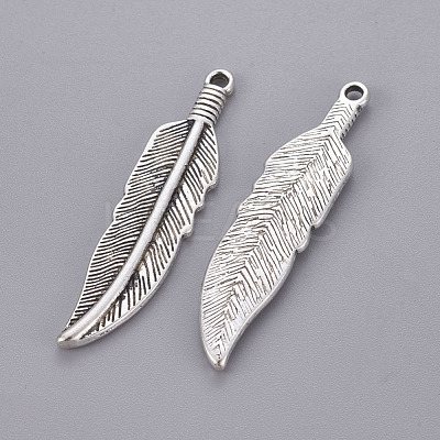Tibetan Style Alloy Charms TIBEP-16624-AS-NR-1