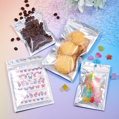 40Pcs 4 Styles Laser Plastic Resealable Bags OPP-TA0001-11-1