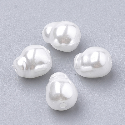 Eco-Friendly Plastic Imitation Pearl Beads MACR-T013-17-1