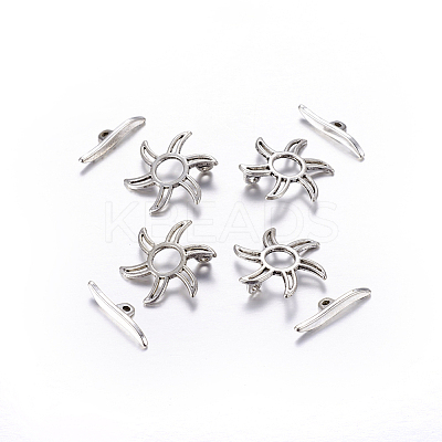 Tibetan Style Alloy Toggle Clasps LS-LF5115Y-1