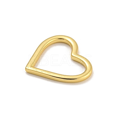 Heart Rack Plating Brass Pendants KK-C074-14G-1