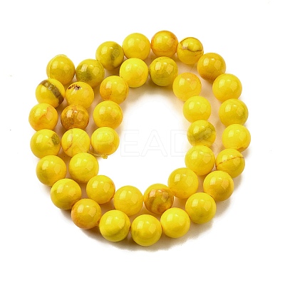 Natural Dyed Marble Beads Strands G-D315-A01-04-6mm-1