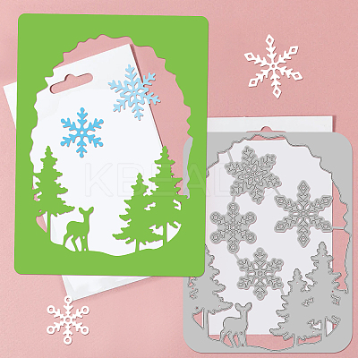 Forest Theme Carbon Steel Cutting Dies Stencils DIY-WH0309-1211-1