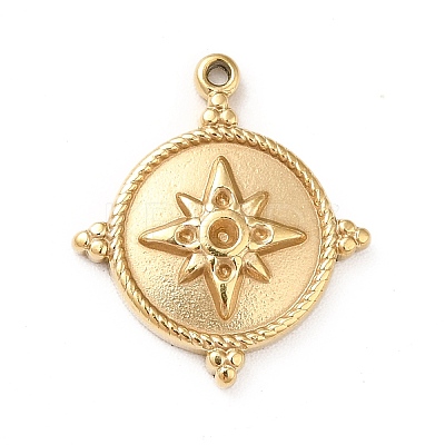 Ion Plating(IP) 304 Stainless Steel Pendant Rhinestone Settings STAS-G295-50G-1