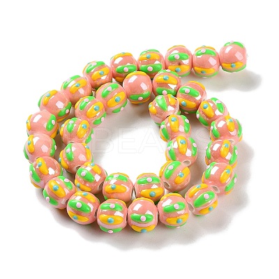 Handmade Porcelain Beads Strands PORC-L078-01J-1