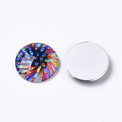 Glass Cabochons X-GGLA-R040-25mm-04-1