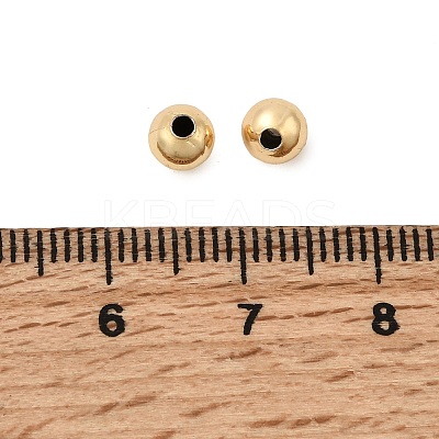 Brass Beads KK-G331-52G-5mm-NF-1