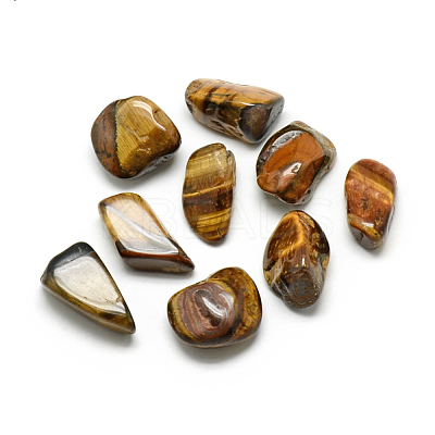Natural Tiger Eye Gemstone Beads X-G-S218-20-1